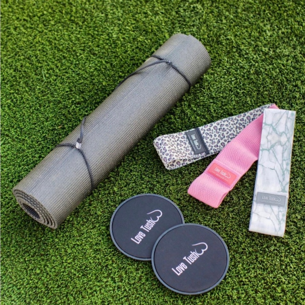 Resistance bands (3) with core sliders